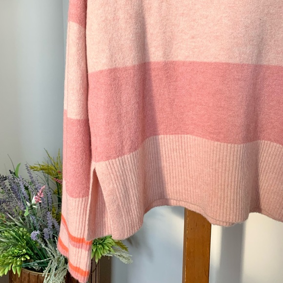 J Crew Supersoft Striped Boxy Turtleneck Sweater - Picture 7 of 16